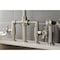 Kingston Brass KS2338NX Industrial Style Bridge Kitchen Faucet with Brass Sprayer, Brushed Nickel KS2338NX - alternate 6